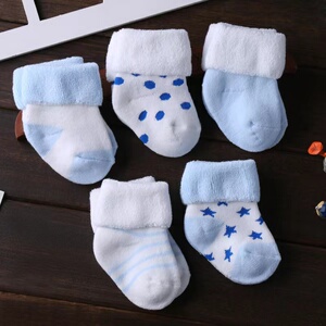 婴儿袜子春秋冬季加厚保暖纯棉新生男女儿童宝宝袜0-3岁6-12个月