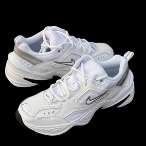 Nike M2K Tekno 白灰色 耐克男女老爹鞋增高休闲鞋 BQ3378-100