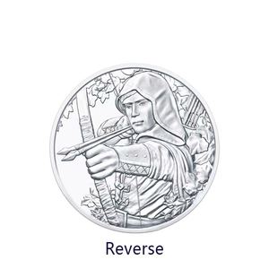 2019年奥地利发行1.5欧元侠盗罗宾汉1盎司银币 (直径37毫米)