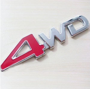 包邮 3D立体金属质感个性车贴4WD四驱车标改装车标汽车用品字母标
