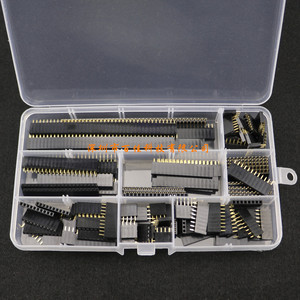 120个8种规格 2.54mm单排插针插座连接器 单排母座PCB板组合套件