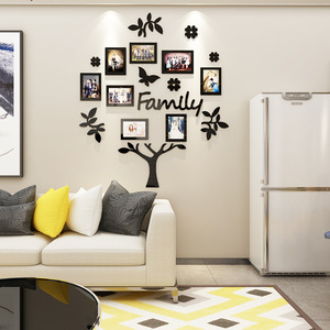 创意相框树照片墙贴纸3d立体餐厅背景墙装饰墙贴客厅卧室墙壁贴画