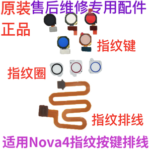 适用华为Nova4指纹链接排线 nova4 指纹键 VCE-AL00后盖指纹排线