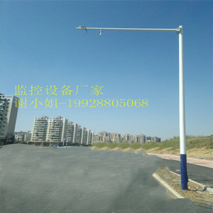上海摄像机立杆太阳能灯杆福建海南镀锌小区监控立杆太阳能灯杆