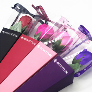 单支花盒玫瑰盒鲜花花束包装盒女神节礼盒1朵单枝只花朵包花材料