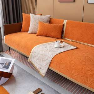 Chenille sofa cushion light luxury modern high-end four seas