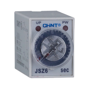CHNT正泰时间继电器JSZ6-2 10S 30S 60S AC220V H3Y-4 ST6P-2