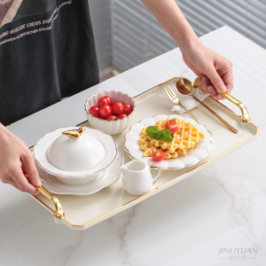 燕窝碗套装创意餐具欧式宫廷金边陶瓷带盖糖水甜品碗银耳碗小汤盅