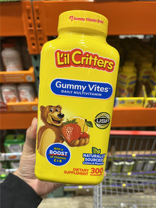 现货美国直购L’il Critters儿童复合维生素小熊营养软糖300粒