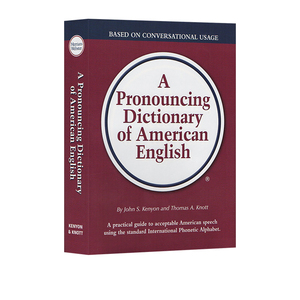 英文原版 韦氏词典美国谚语A Prounouncing Dictionary of American English 精装版 名言警句 谚语 英语学习 工具书