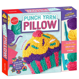【直营】英文原版 Klutz Punch Yarn Pillow 儿童创意手工DIY 毛线编织女孩饰品 提升孩子创造想象动手能力 亲子互动游戏玩具书