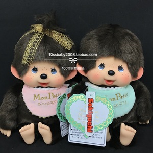 monchhichi 蒙奇奇 萌趣趣 绝版 第一代 面包脸 M号 马卡龙对娃