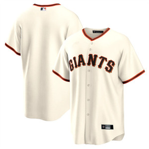 San Francisco Giants 旧金山巨人队球衣 男士开衫短袖空白棒球服