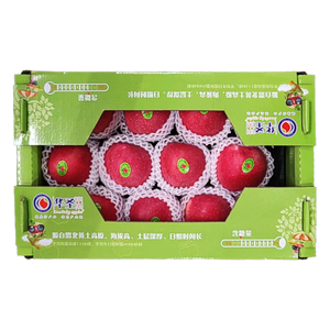 【华圣】陕西洛川红富士时令苹果当季新鲜水果儿童Q果12枚礼盒装