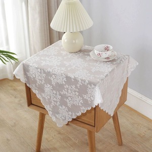床头柜镂空方巾盖布小圆桌茶几桌布防尘盖长方形简约台布万能盖巾