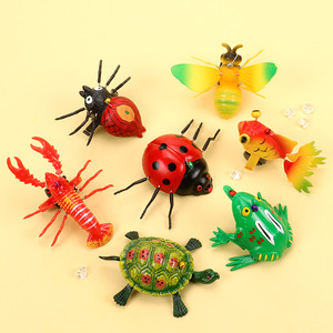 儿童拉线乌龟螃蟹龙虾甲壳虫兔子蜜蜂玩具地摊货源礼物小礼品热卖
