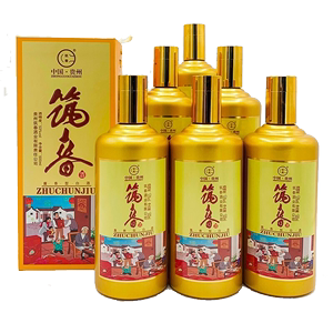 贵州筑春酒 好日子53度500ml*6瓶整箱装酱香型白酒节日送礼送长辈