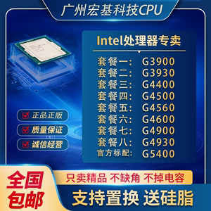 Intel/英特尔 G3930 G5400 G4400 4560 G7400 G4900 G4930  cpu