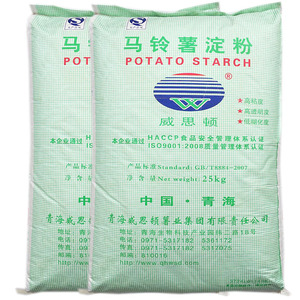 食用马铃薯淀粉商用大包装50斤优级品威思顿土豆粉生粉厨房勾芡