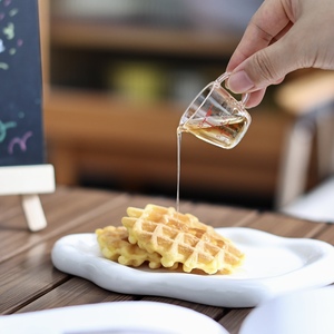 原单小号迷你量杯咖啡加奶杯奶盅透明塑料刻度杯子蜂蜜酱汁杯