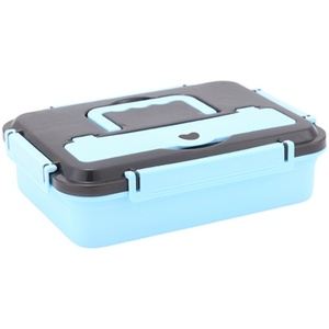 不锈钢中小号学生饭盒塑料外壳盖子底盒配件三四格餐盘适用底壳