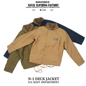 新品 复刻海军 N-1甲板服夹克DECK JACKET N1男士羊羔绒棉服外套