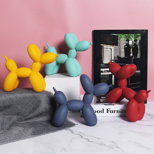 北欧创意气球狗摆件客厅卧室酒柜卡通动物简约现代装饰软装艺术品