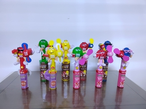 M&M'豆炫酷玩具风扇玩具mm巧克力糖果机玩具 无糖豆只是风扇