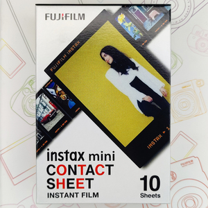 经典黑胶卷 经典相纸 富士instax mini一次成像拍立得3寸花边胶片