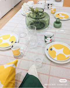 国内现货marimekko 24年春季新品黄unikko大花系列马克咖啡杯碟盘