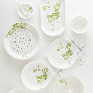 碗碟组合餐具套餐野生植物C款家庭个性创意餐具套碗盘碟套装家用