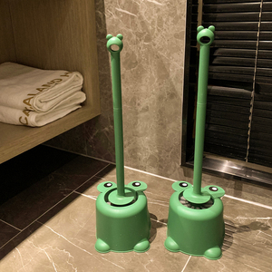 可爱小青蛙长柄马桶刷带底座家用无死角卫生间厕所清洁刷2023新款