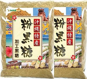 4袋日本代购冲绳产粉末黒糖健康矿物质钙镁丰富炒红烧黑糖300g/袋