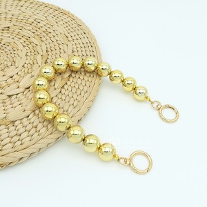珍珠包链子配件包包手提包带手拎短链条单买配件金色大颗珍珠链子