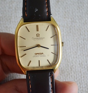 古董瑞士手表 老欧米茄1011型男士全自动机械手表包金 原装正品