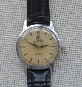 瑞士古董表 二手老手表 山度士牌男士手动机械手表 手卷表 收藏