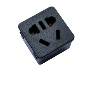 嵌入式二三插电源插座模块镶入式新国标五孔插座自接线10A35*35mm