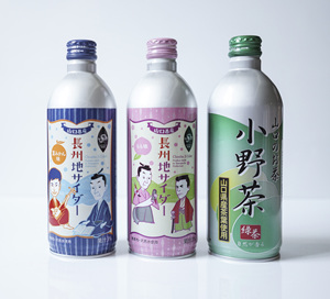 日本进口 南农协长州地橘子桃子小野绿茶490ml碳酸饮料汽水 铝罐