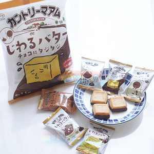 日本进口不二家Fujiya黄油巧克力曲奇饼干方圆派121g*11p临期清仓