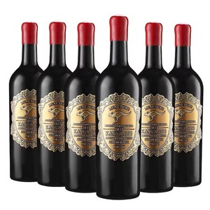 整箱6瓶澳洲原瓶进口金袋鼠西拉干红葡萄酒13度750ml澳洲红酒