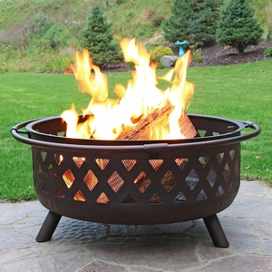 户外圆形烧烤炉木炭取暖篝火盆烧烤桌家用碳烤炉烤肉炉庭院烤火炉