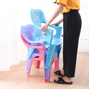 加厚防滑儿童椅子儿童塑料靠背凳子儿童带扶手家用幼儿园小孩座椅