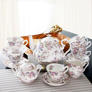米兰达欧式骨瓷咖啡杯套装下午茶茶具创意陶瓷英式红茶杯壶干果盘