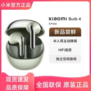 小米Xiaomi Buds 4真无线蓝牙耳机HiFi音质半入耳主动降噪运动Pro