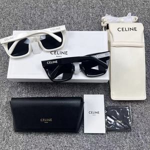 【厉凡赫】Celine 黑色/白色  镜框logo太阳镜 墨镜 自配斜挎包