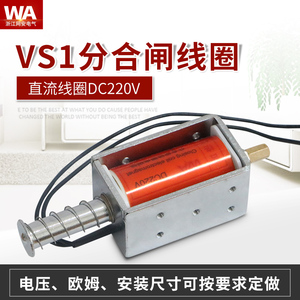 分合闸线圈电磁铁VS1真空断路器分合闸线圈网安直流线圈DC220V