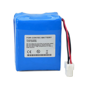 适用CONTEC康泰 ECG-1200 ECG1200G /1600D EKT1212T心电图机电池