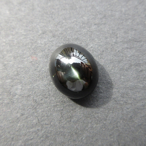 84天然印度墨绿晶体透辉石猫眼裸石特色宝石标本6.75ct