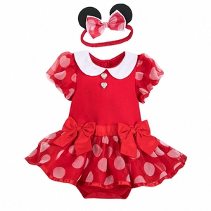 现货Disney迪士尼美版 米妮婴儿连体裙 小童摄影服连身裙女孩