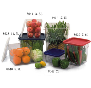 嘉宝亚克力PC四方厨房密封塑料保鲜盒 食物储备用品米桶 储物箱
